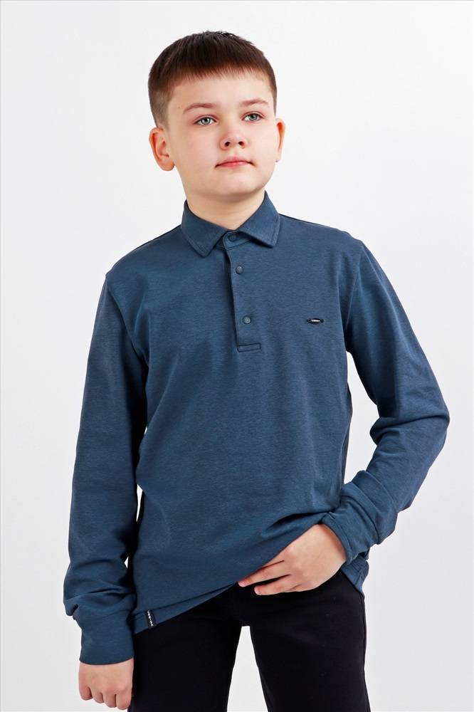 Поло с длинным рукавом