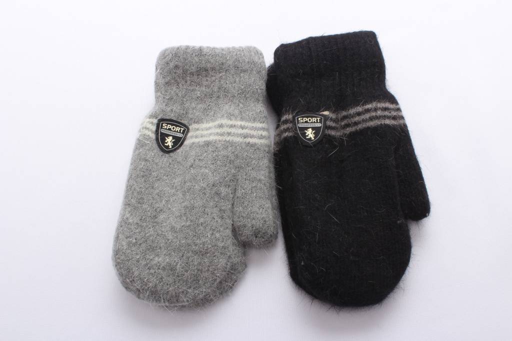 Варежки двойные