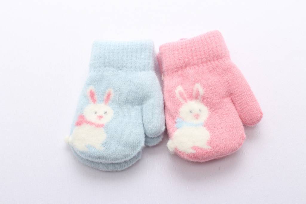 Варежки двойные